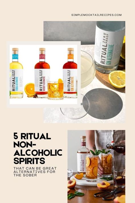 Ritual Zero Proof is an alcohol-free brand of liquor alternatives. They are created with natural components and have an ABV of 0%. Check out Ritual Mocktails. | Ritual Non-Alcoholic Recipes | Ritual Non-Alcoholic Margarita | Mocktails Non-Alcoholic Ritual Simple Mocktail, Ritual Zero Proof, Mocktails Non Alcoholic, Mocktail Recipes, Mocktail Recipe, The Ritual, Non Alcoholic Drinks, Mocktails, Alcohol Free