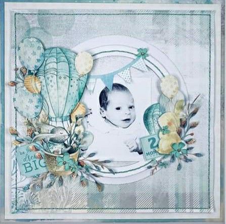 Lucas Baby, Kaisercraft Scrapbooking, Kaisercraft Layouts, Baby Scrapbook Album, Tiny Miracles, Baby Scrapbook Pages, Holiday Scrapbook, Scrapbook Images, Baby Layouts