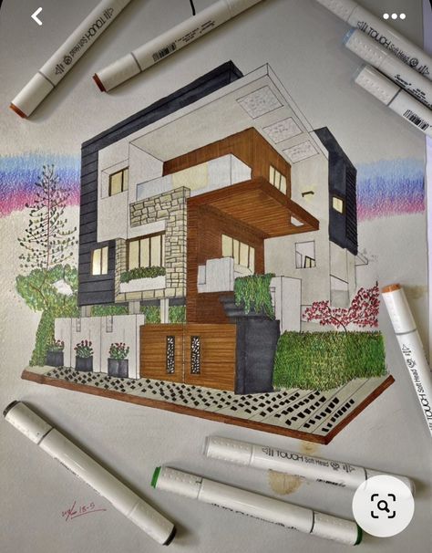 Art Buildings, Interior Design Sketchbook, Perspective Drawing Architecture, Architecture Drawing Plan, Interior Design Renderings, Interior Architecture Drawing, Architect Drawing, Interior Design Drawings, Architecture Sketchbook