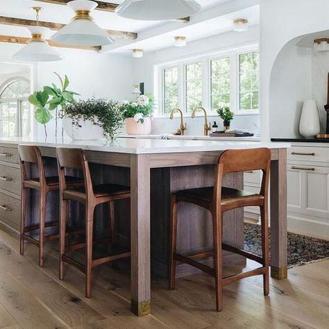 Stoffer Home Cabinetry’s Instagram photo: “Every detail matters, down to the island legs! We love outfitting islands with brass leg caps for a sophisticated flare.…” Wood Island Kitchen, Kitchen Island With Legs, Cotswold Green, Stoffer Home, Cabinet Build, Kitchen 2023, Kitchen Drawing, Wood Island, Wood Kitchen Island