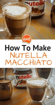 Nutella Drink, Coffee Bar Recipes, Ninja Coffee Bar Recipes, Nutella Latte, Nutella Coffee, How To Make Nutella, Selamat Hari Valentine, Nutella Recipes Easy, Ninja Coffee Bar