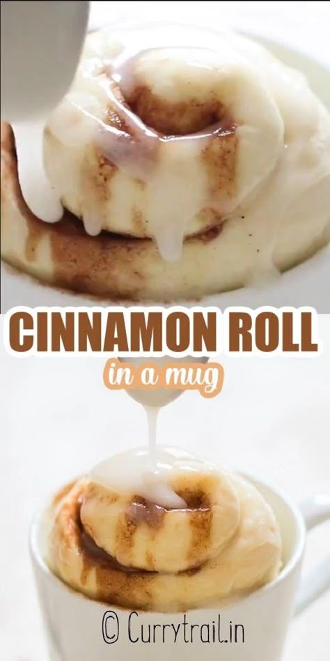 Mug Cakes Cinnamon Roll, Cinnamon Roll In A Cup Recipe, Cinnamon Roll In Mug, 1 Minute Cinnamon Roll In A Mug, 1 Cinnamon Roll Recipe, One Cinnamon Roll Recipe, Cinnamon Roll In A Cup, Cinnamon Bun In A Mug, One Serving Cinnamon Roll