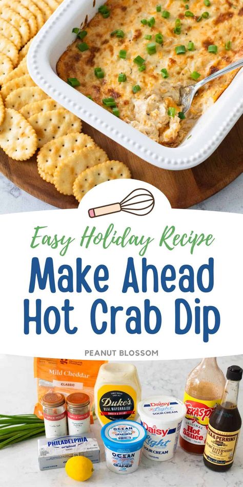 Make Ahead Hot Crab Dip Meat For A Crowd, Baked Crab Dip, Hot Crab Dip Recipe, Low Carb Appetizer, Cream Cheese Recipes Dip, Book Club Party, Hot Crab Dip, Raw Veggies, Crab Dip