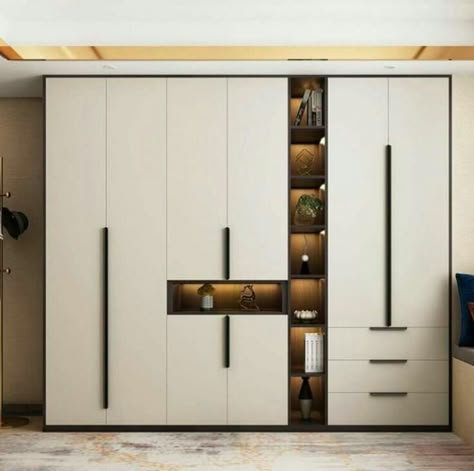 Wardrobe With Bottom Drawers, Modern Almirah Designs Bedrooms, Wardrobe Internal Design, Latest Cupboard Designs, Wardrobe Laminate Design, Wooden Wardrobe Design, Wardrobe Design Modern, Bedroom Wardrobe Design, Modern Cupboard