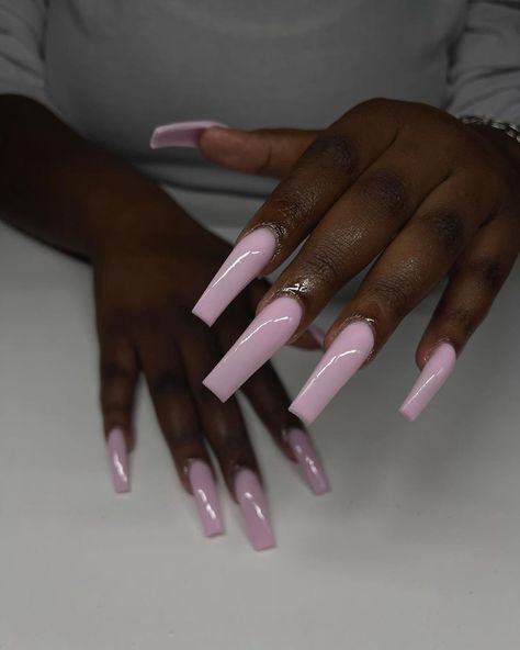 Plain Acrylic Nails, Long Acrylic Nail, 4a Natural Hair, Tapered Square Nails, Plain Nails, Long Acrylic Nail Designs, Drip Nails, Claw Nails, Long Acrylic