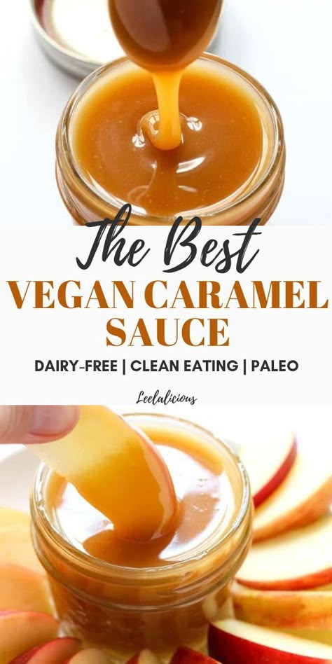 Learn how to make delicious Vegan Caramel Sauce with coconut milk. This awesome recipe is not only dairy-free but also uses no refined sugar so it is clean eating and paleo-friendly.  #vegan #caramelsauce #coconutmilk #recipe #paleo #dairyfree #glutenfree #norefinedsugar #cleaneating #paleofriendly #best #easy #condiment #coconut #healthy Paleo Caramel Sauce, Coconut Milk Caramel Sauce, Non Dairy Caramel, Coconut Sugar Caramel Sauce, Dairy Free Caramel Dip, Vegan Caramel Recipe, Vegan Recipes With Coconut Milk, Nondairy Caramel, Things To Make With Coconut Milk