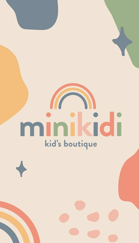 Soft Design Graphic, Logo For Kids Brand, Kids Clothing Brand Logo, Childcare Branding, Daycare Branding, Toys Logo Design, Soft Logo Design, Kids Clothing Logo, Baby Graphic Design