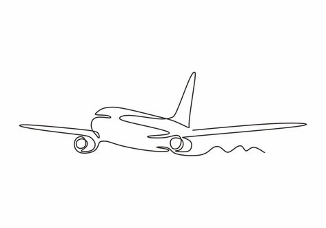 Airplane Line Drawing, Voyage Aesthetic, Airplane Outline, French Trip, Air Plain, Plane Drawing, Airplane Tattoos, Airplane Drawing, Minimalism Design