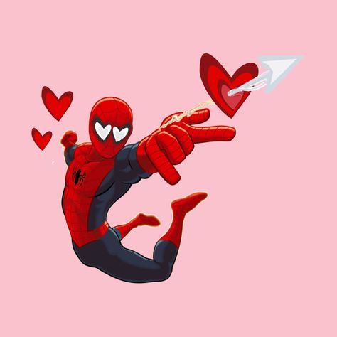 Spiderman Valentines Wallpaper, Valentine Spiderman, Spiderman Valentines, Spider Man Heart, Spider Man Love, Spiderman Love, Cupid Drawing, Aesthetic Names For Instagram, Vintage Spider