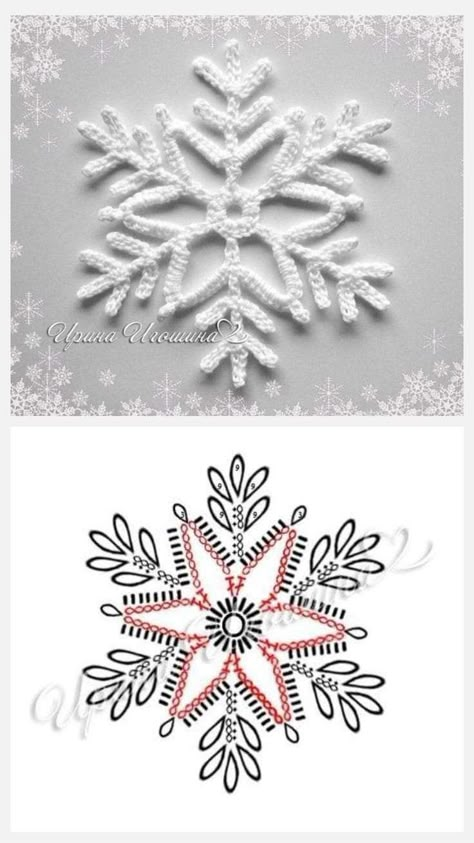 Crochet Christmas Snowflakes, Háčkované Lemy, Crochet Ornament Patterns, Crochet Snowflake, Crochet Snowflake Pattern, Crochet Xmas, Crochet Christmas Decorations, Crochet Snowflakes, Crochet Ornaments