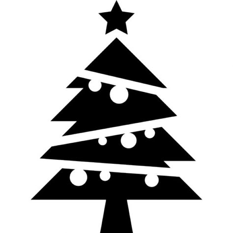 Christmas tree with balls and a star on top Free Icon Christmas Tree With Balls, Icon Christmas, Christmas Tree Silhouette, Christmas Silhouette, Christmas Stencils, White Christmas Decor, Cricut Christmas, Tree Svg, Cricut Joy