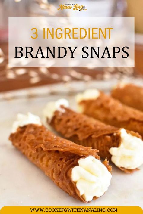 Here is a healthy Ingredient Brandy Snaps Brandy Snaps Recipe, Christmas Themed Desserts, Pudding Ideas, Christmas Eve Day, Treats For Christmas, Christmas Pudding Recipes, Brandy Snaps, Bake Off Recipes, Baking Lessons