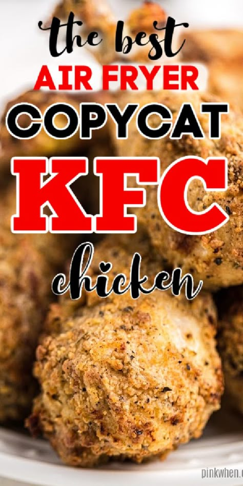 Copycat Kfc Chicken, Kfc Chicken Recipe Copycat, Recipe For Kentucky Fried Chicken, Copycat Kfc, Kfc Chicken Recipe, Air Fryer Fried Chicken, Kentucky Fried Chicken, Air Fryer Ideas, Kfc Chicken