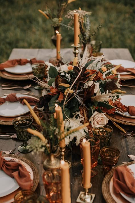 Forest Green Wedding, Earth Tone Wedding, Rusting Wedding, Terracotta And Green, Burnt Orange Weddings, Earthy Wedding, Sage Wedding, Copper Wedding, Sage Green Wedding