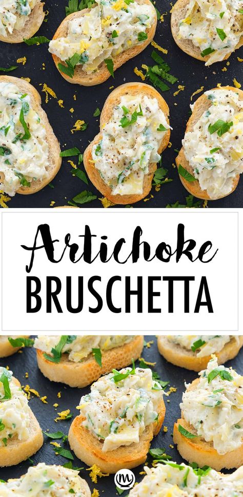 Canned Artichoke Recipes, Small Meal Ideas, Brussel Sprouts And Bacon, Protein Rich Meals, Canned Artichokes, Artichoke Bruschetta, Artichoke Appetizer, Sprouts And Bacon, High Potassium Foods