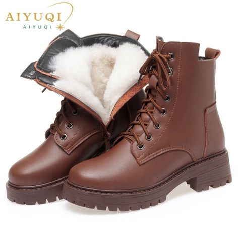 Christmas Outfit Men, Cow Hide Shoes, Winter Shoes Boots, Boot Types, Casual Heels, Snow Boots Women, Brown Ankle Boots, Winter Snow Boots, Boots Women