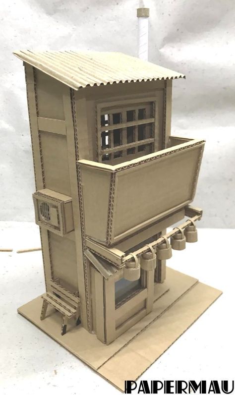 Cardboard Terrain, Cardboard Box Houses, Cardboard Props, Cardboard Art Sculpture, Cardboard City, Cardboard Construction, Cardboard Ideas, Cardboard Houses, Cardboard Creations