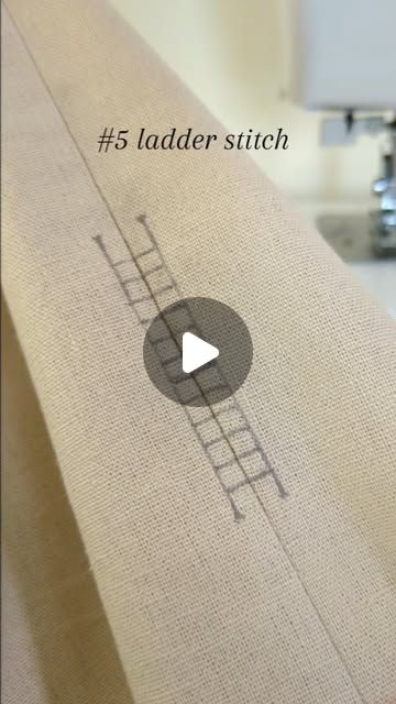 Blind Stitch By Hand, Threading A Needle, Sewing Hand, Invisible Stitch, Blind Stitch, Ladder Stitch, A Ladder, The Invisible, Sewing For Beginners