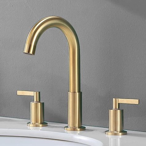 Brushed Gold Bathroom Fixtures, Brushed Brass Bathroom Fixtures, Gold Faucet Bathroom, Gold Bathroom Sink Faucet, Brushed Gold Bathroom Faucet, Bathroom Sink Fixtures, Brass Faucet Bathroom, Gold Bathroom Sink, Gold Bathroom Fixtures