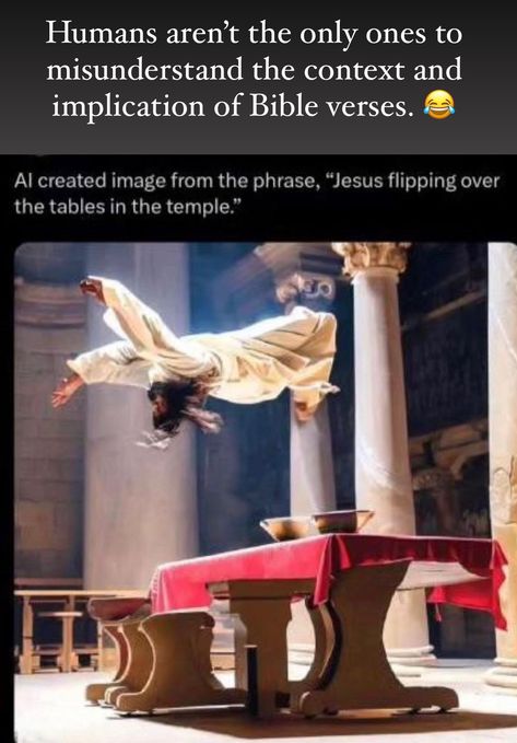 Funny Christian Memes Hilarious, Jesus Flipping Tables, Funny Jesus Pictures, Jesus Humor, Jesus Jokes, Bible Jokes, Jesus Meme, Funny Christian Jokes, Christian Funny