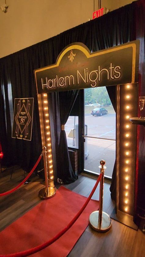 Harlem Theme Party, Roaring 50s Birthday Party, Great Gatsby Chandelier, Harlem Nights Backdrop, Harlem Nights Party Decor, Roaring 20s Gala Decor, Great Gatsby Room Decor, Harlem Nights Decorations, Harlem Nights Decor