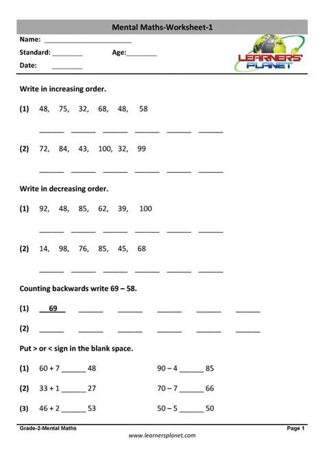 Maths Division Worksheets, Class 1 Maths, Easy Math Worksheets, Worksheet For Class 2, Math Division Worksheets, Math Multiplication Worksheets, Mental Math Strategies, Math Fact Worksheets, Mental Maths Worksheets