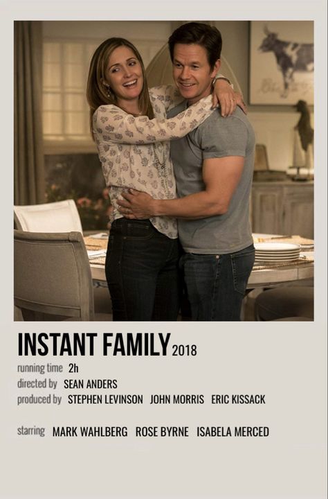 minimal polaroid movie poster for instant family Instant Family Movie, American Horror Story Characters, Family Movie Poster, Hallmark Channel Christmas Movies, Polaroid Movie Poster, Minimalist Polaroid Poster, Instant Family, Stranger Things Costume, New Movie Posters