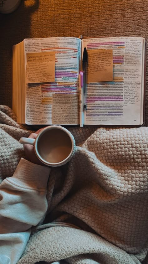 Quiet Time With Jesus Aesthetic, Reading My Bible Aesthetic, Living For God Aesthetic, Cozy Bible Study Aesthetic, Mood Boards Aesthetic Christian, Coffee Bible Aesthetic, Reading Scriptures Aesthetic, Bible Reading Asthetic Picture, Cozy Bible Aesthetic