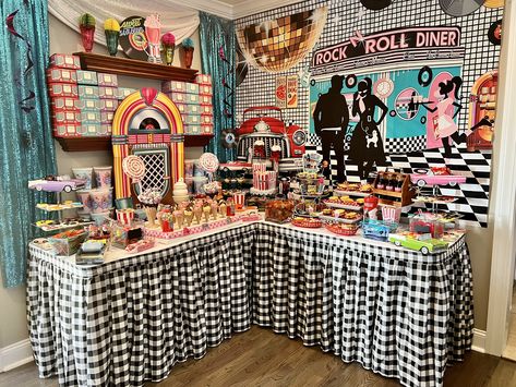 1950s Candy, 50s Theme Parties, 50s Theme, 50s Party, Candy Table, Theme Parties, 50th Birthday, Grease, Party Themes