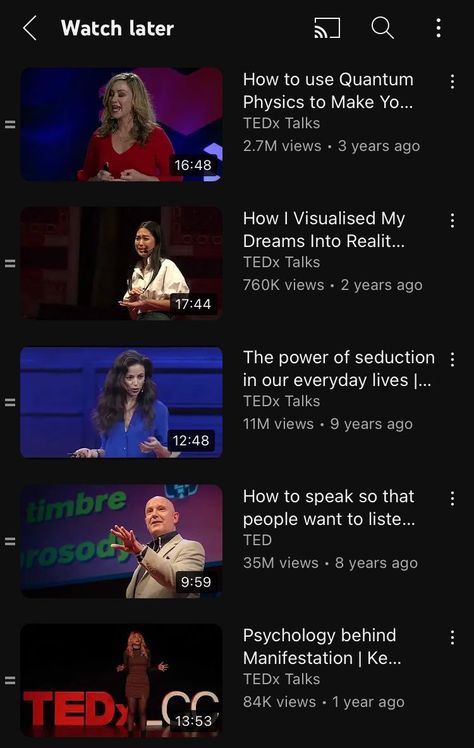 Ted Talks For Self Confidence, Ted Talk Aesthetic, Ted Talks To Become That Girl, Reinvention Aesthetic, Affirmations Studying, Smart Woman Aesthetic, Romanticize Life Aesthetic, How To Romanticize Your Life, Romanticizing Life Aesthetic