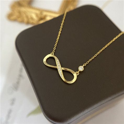 Shop my sale: 40% off. https://etsy.me/3zp6WNW #etsy #mkdesignsandprints #etsyfinds #etsygifts #etsysale #etsycoupon #shopsmall #TikTokmademebuyit #Infinityjewelry #Sale #Etsyjewelry #FREEshipping Infinity Symbol Necklace, Infinity Symbol Design, Simple Jewellery Designs, Flame Nail Art, Infinity Necklace Gold, Pretoria South Africa, Unique Gold Jewelry, Unique Gold Jewelry Designs, Gold Jewelry Designs