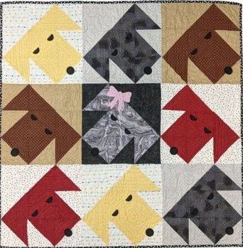 Puppy Dog Quilt Pattern, Dog Themed Quilt Patterns, Puppy Quilt Block, Dog Quilt Patterns Free Ideas, Easy Dog Quilt Patterns Free, Free Animal Quilt Block Patterns, Dog Quilts Patterns Free, Puppy Quilt Patterns Free, Dog Quilts Ideas