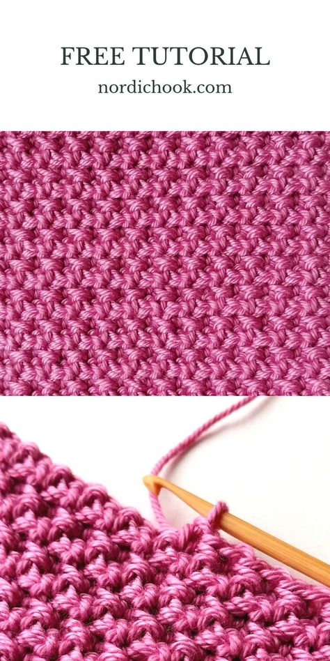 Raspberry Stitch Crochet, One Row Repeat Crochet Stitch, One Row Repeat Crochet Patterns, Crochet Stitches Patterns Diagram, Crochet Rice Stitch, Fun Crochet Stitches, Simple Crochet Stitches, Advanced Crochet Stitches, 100 Crochet Stitches