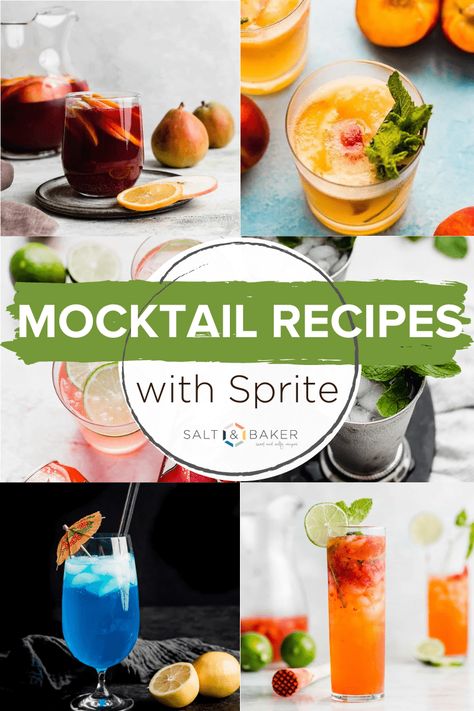 Sprite Mocktails Non Alcoholic, Sprite Mocktail, Sprite Mocktail Recipe, Mocktail With Sprite, Virgin Mojito Recipe, Mocktail Recipe Jug, Easy Virgin Mojito Recipe, Mojito Recipe With Sprite, Virgin Drink Recipes