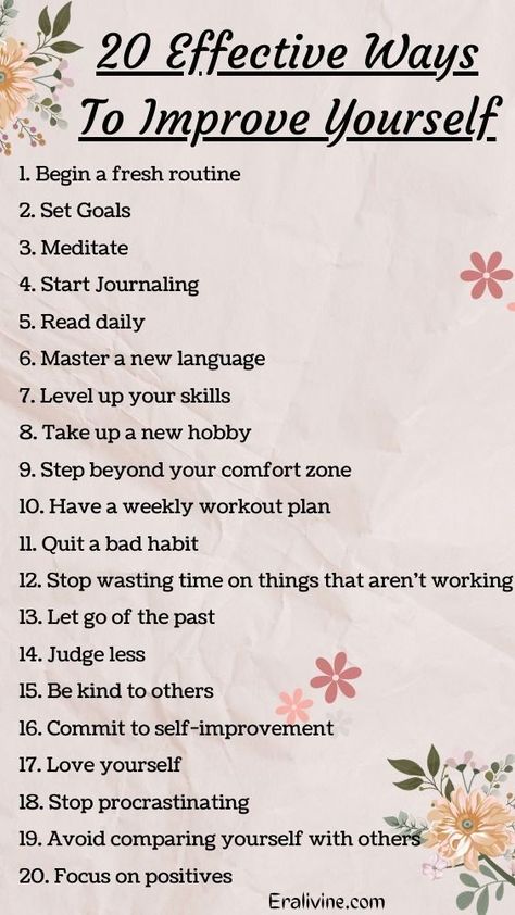 List Of Ways To Better Yourself, How To Improve Myself Everyday, Ways To Pour Into Yourself, How Can I Improve Myself, Ways To Feel Better About Yourself, Things To Do To Improve Yourself, Things To Improve Yourself, Daily Challenges To Better Yourself, Ways To Improve Mental Health