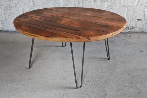 Floorboard Ideas, Pitch Pine, Vintage Coffee Tables, Seating Furniture, Diy Living Room, Antique Sideboard, Coffee Tables For Sale, Coffee Table Vintage, Hairpin Legs