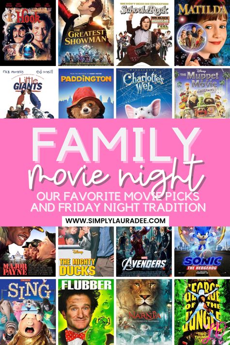 Get ready to kick back and relax with our ultimate guide to Friday night family movie traditions! From timeless classics to new favorites, discover the perfect flick to make memories and unwind with loved ones. Classic Family Movies, Family Movie Night Ideas, Best Kid Movies, Movie Night Theme, Movie Night For Kids, New Year Eve Movie, Top Movies To Watch, Modern Homestead, Movies For Boys