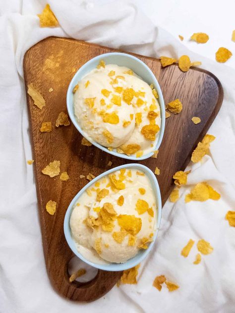 The nostalgic super sweet, bottom of the cereal bowl vibe of this no-churn ice cream is an homage to Milk Bar’s Cereal Milk. Ice Cream No Churn, Cereal Flavors, Hot Fudge Sauce, Irish Cream Liqueur, Cereal Milk, Milk Ice Cream, Cream Liqueur, Sorbet Recipes, No Churn Ice Cream