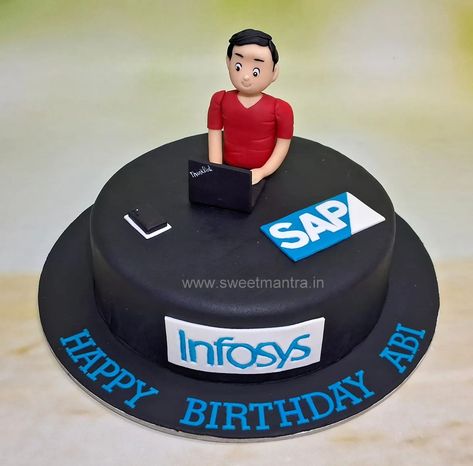 Customised cake for Techie husband's birthday in Pune . . . #techiecake #engineercake #ITengineercake #workaholiccake #softwarwengineercake #infosyscake #SAPcake #programmercake #professioncake #inpune #cakeforhusband #bestinpune 🚗 Delivery in Pune, PCMC ☎️ Contact 7058714701 🎂 Customized Designer cakes since 2013! [techiecakeinpune, cakeforitengineerinpune, cakeforsoftwareprogrammerinpune, customcakeforhusbandinpune, themecakeinpune, customcakeinpune, designercakeinpune, luxuryca... It Engineer Cake, Customised Cakes, Cake For Husband, Designer Cakes, Adult Birthday Cakes, Cake Online, Husband Birthday, Custom Cakes, Pune