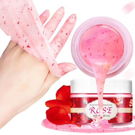 100g Rose Wax Hand Mask Exfoliating Nourishing at Banggood Autumn Nails Gel, Acrylic Nails Autumn, Paraffin Bath, Grey Acrylic Nails, Natural Smokey Eye, Hand Mask, Foot Mask, Hand Wax, Cuticle Remover