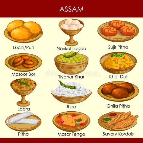 India Illustration, Traditional Indian Food, Food Map, Homemade Cookbook, Food Vocabulary, State Foods, Food Infographic, Tastemade Recipes, Easy Food Art