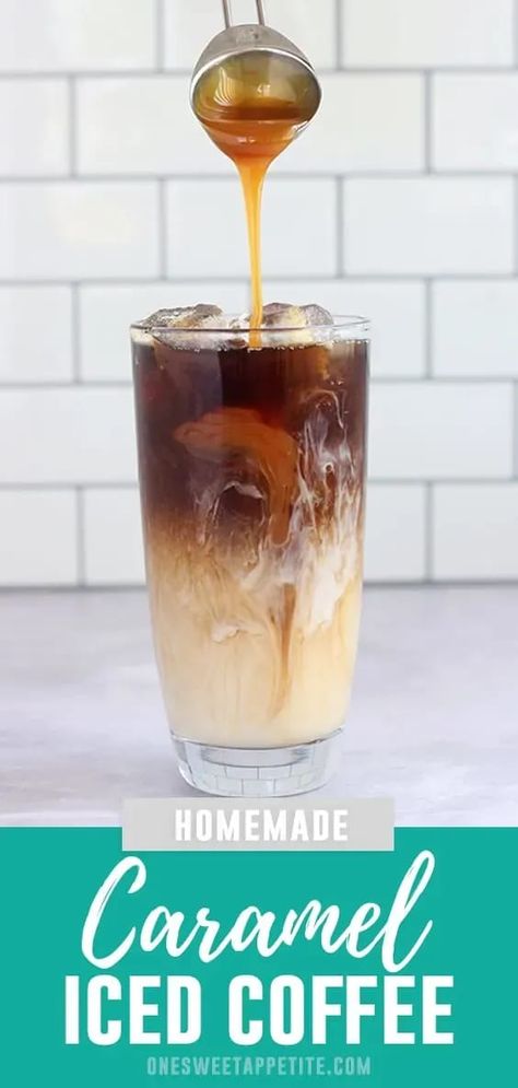 Ice Coffee With Caramel Syrup, Mr Iced Coffee Recipes, Iced Coffee Maker Recipe, The Best Iced Coffee At Home, Iced Coffee With Caramel Syrup, At Home Caramel Iced Coffee, Diy Caramel Iced Coffee, Cold Brew Caramel Iced Coffee, Easy Ice Coffee Recipe 3 Ingredients