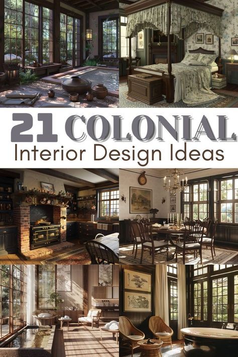 Discover timeless elegance with our top 21 Colonial interior design ideas. Explore classic elements like wood paneling, antique furniture, and rich textiles that bring history and charm into your home. From traditional color schemes to vintage decor, embrace the sophisticated simplicity of Colonial style. Perfect for those who appreciate heritage and refined aesthetics, our guide will help you infuse your home with enduring beauty and character. Colonial Home Makeover, 1900 Colonial Home, Moody Colonial, Colonial Home Interior Design, British Colonial Style House, Colonial Chic Interior Design, Colonial Williamsburg Interiors, American Colonial Interior, Modern Colonial Interior Design