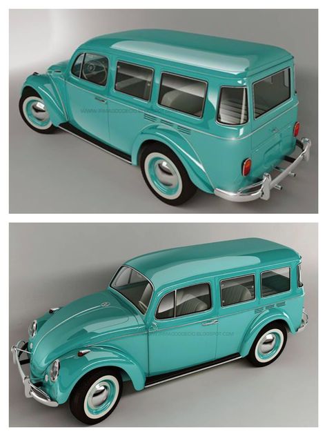 Bug Wagon Render Volkswagen Germany, Vw Wagon, Vw Pickup, Woody Wagon, Vw Classic, Combi Volkswagen, Vw Vintage, Volkswagen Car, Vw Porsche