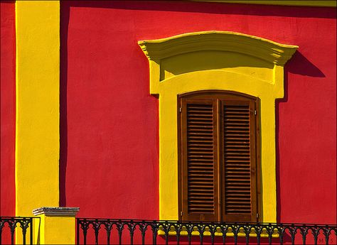 Warm Colour Combination With Yellow + Red Yellow And Red Aesthetic, Red Yellow Aesthetic, Red And Yellow Aesthetic, Yellow Red Aesthetic, Yellow Window, Yellow Aesthetics, Warm Color Schemes, Kitchen Wall Colors, Minimal Photography