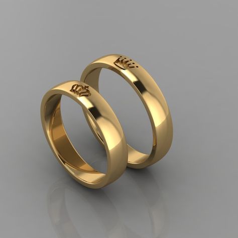 Buy King & Queen Rings, Personalized Custom Engrave Sterling Silver Crown Rings, Matching Couples Ring Sets, Anniversary Rings, Christmas Gift Online in India - Etsy Gold Rings For Couples, King Queen Rings, Couple Rings Gold, Crown Rings, Rings Matching, Silver Crown Ring, Rings For Couples, Queen Rings, Rings Personalized