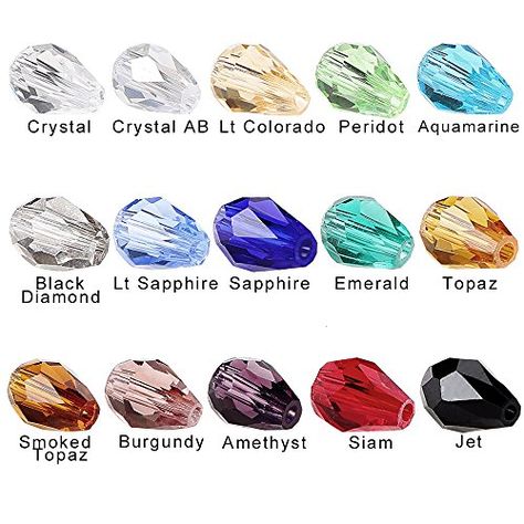 Jewelry Container, Plastic Jewelry, Crystal Ab, Bead Kits, Beaded Trim, Arts And Crafts Supplies, Faceted Crystal, How To Make Earrings, Faceted Bead