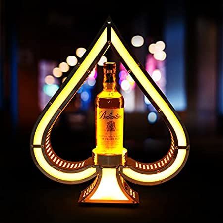 Rechargeable LED Luminous Wine Bottle Holder, Champagne Cocktail Display Rack Wine Bottle Glorifier Presenter for Disco Party (Yellow) Ace Of Spades Champagne, Cocktail Display, Bottle Glorifier, Bottle Sparklers, Bottle Display Shelf, Bottle Presenter, Liquor Bottle Display, Led Bottle Light, Pantry Bar