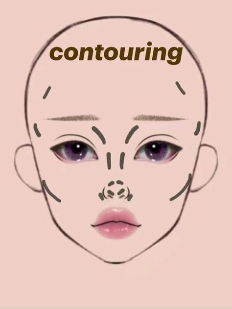 Teknik Makeup, Asian Makeup Tutorials, Nose Makeup, Makeup Drawing, Learn Makeup, Simple Makeup Tips, Makeup Face Charts, Subtle Makeup, Beauty Makeup Tutorial