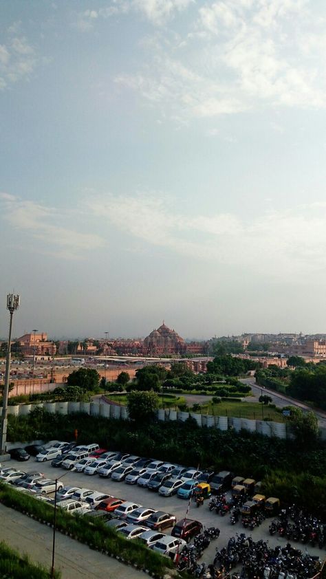 Akshardham Temple view from metro station Akshardham Temple Delhi Snap, Akshardham Temple Delhi, Delhi Pics, Akshardham Temple, Metro Station, Dolores Park, Temple, Travel, Quick Saves